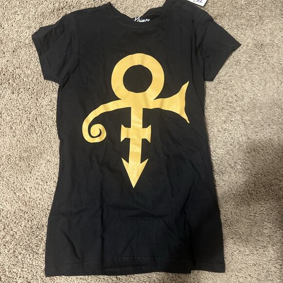 Official PRINCE merch NWT collectible T SHIRT Women’s Black Fans Size S - Picture 1 of 4